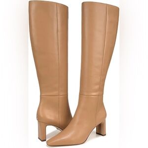 Sam Edelman Sylvia Knee High Boots Womens Tan Size 5.5 Medium New